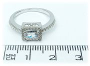 Stříbrný prsten se zirkony 948/2 velikost 52