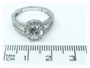Stříbrný prsten se zirkony 965/2 velikost 58