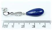 Stříbrné náušnice s lapisem lazuli 436514213