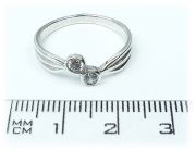 Stříbrný prsten se zirkony 42612641 velikost  55