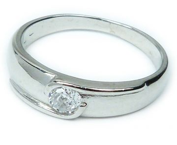 Stříbrný prsten se zirkonem 42612685 velikost 59
