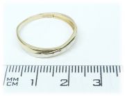 Zlatý prsten AU100 velikost 60