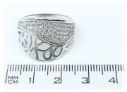 Stříbrný prsten se zirkony 1078/2 velikost 66