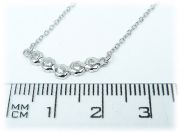 Stříbrný náhrdelník se zirkony 1058 42-45cm