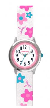 Květinové dívčí hodinky CLOCKODILE CWG5022