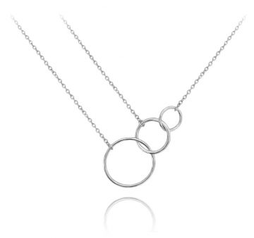 Stříbrný náhrdelník MINET JMAS0007SN45