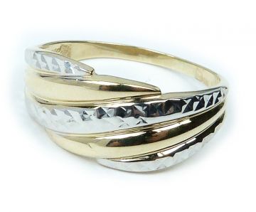 Zlatý prsten AU115 velikost 66