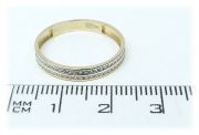 Zlatý prsten AU121 velikost 56