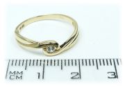 Zlatý prsten se zirkonem 226001280 velikost 57