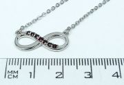 Stříbrný náhrdelník s granáty AGR71039