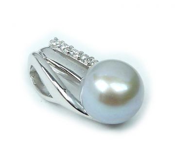 Stříbrný přívěsek 29-2139 s perlou