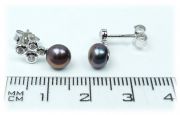 Stříbrné náušnice 29-2144 s perlou