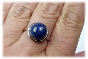 Stříbrný prsten s lapisem lazuli 426000475 velikost 57