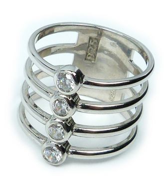 Stříbrný prsten 42665004 velikost 57