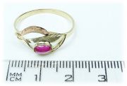 Zlatý prsten se zirkonem AG08 velikost61