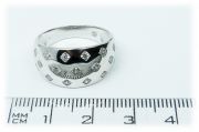 Stříbrný prsten se zirkony 938/1 velikost 54