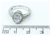 Stříbrný prsten se zirkony 940/1 velikost 48