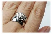Stříbrný prsten 950/2 velikost 57