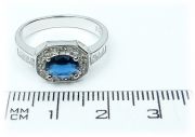 Stříbrný prsten se zirkony 958 velikost 56