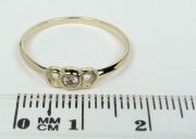 Zlatý prsten s diamantem LE9/2 velikost 55