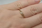 Zlatý prsten s diamantem LE9/2 velikost 55