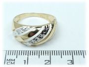 Zlatý prsten AU99 velikost 60