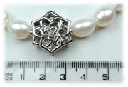 Perlový náhrdelník z bílých perel 45 cm 11041905