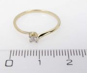 Briliantový zlatý prsten
