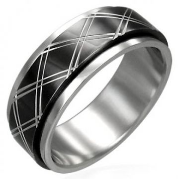 Ocelový prsten Lenis
