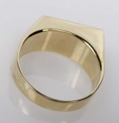 Pánský zlatý prsten s onyxy velikost 63
