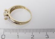 Zlatý prsten se zirkonem velikost 60