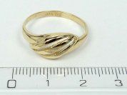 Zlatý prsten velikost 61