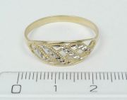 Zlatý prsten velikost 64