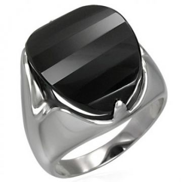 Ocelový prsten Lenis velikost 54