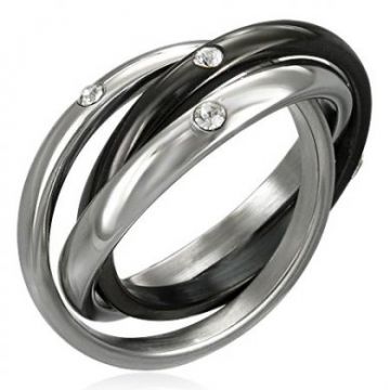 Ocelový prsten Lenis velikost 58