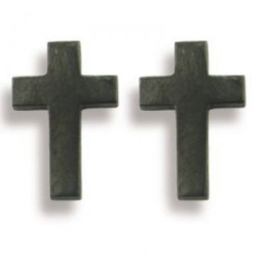 Ocelové náušnice - kříže