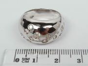 Stříbrný prsten se zirkony velikost 54