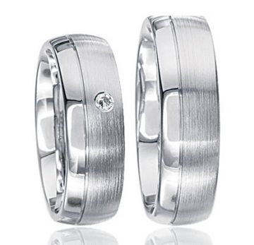Stříbrné snubní prsteny S36