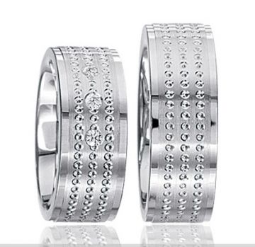 Stříbrné snubní prsteny S38