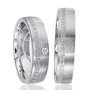 Stříbrné snubní prsteny S39