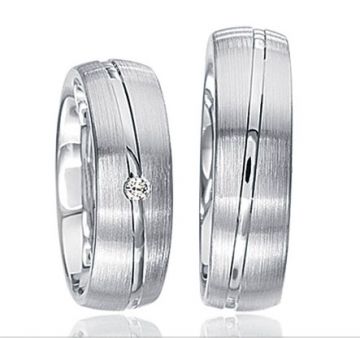 Stříbrné snubní prsteny S44