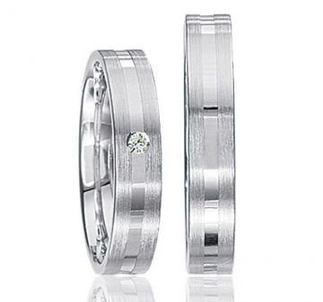 Stříbrné snubní prsteny S47