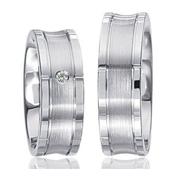 Stříbrné snubní prsteny S50