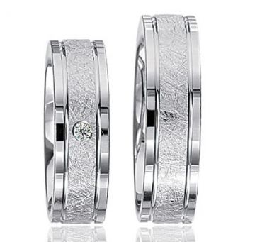 Stříbrné snubní prsteny S52