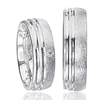 Stříbrné snubní prsteny S56