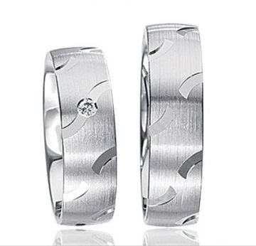 Stříbrné snubní prsteny S58