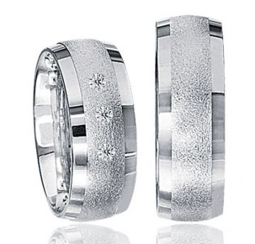 Stříbrné snubní prsteny S60