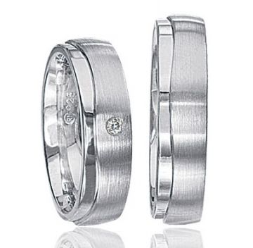 Stříbrné snubní prsteny S62