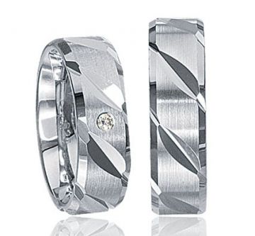 Stříbrné snubní prsteny S63