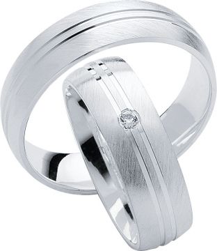 Stříbrné snubní prsteny Heartbeats S10
